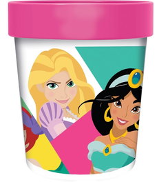 Principesse Vaso Bicolor Antideslizante CZ11299, 260 mL, Plástico Alimentario Libre de BPA, Licencia Oficial Disney