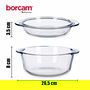Pasabahce Cacerola con Tapa Borcam 2100 ml 26x11x22 cm (Set de 4)