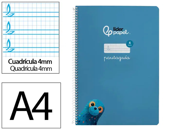 Liderpapel Cuaderno Espiral Pautaguía A4 Azul 80 Hojas Liderpapel Cuaderno Espiral Pautaguía A4 Azul 80 Hojas