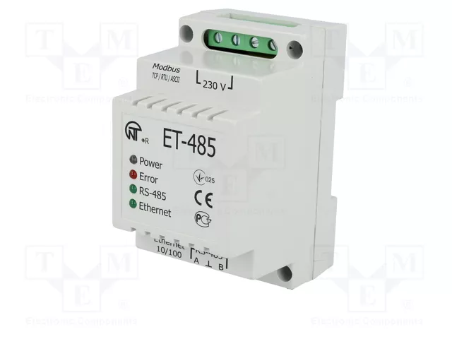 NOVATEK ELECTRO ET-485 Convertidor RS485/Ethernet 100Mbps