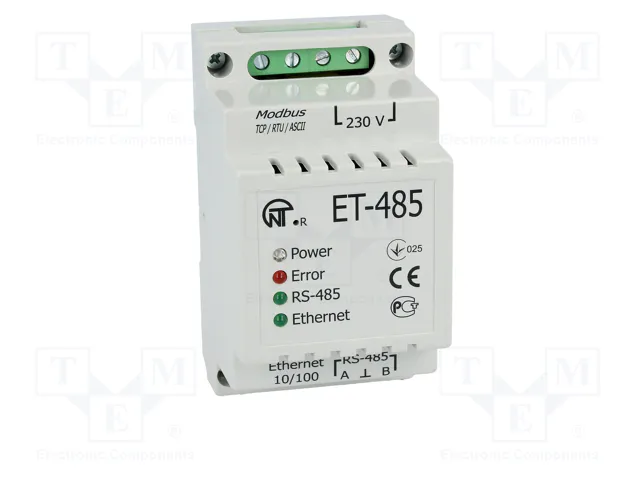 NOVATEK ELECTRO ET-485 Convertidor RS485/Ethernet 100Mbps