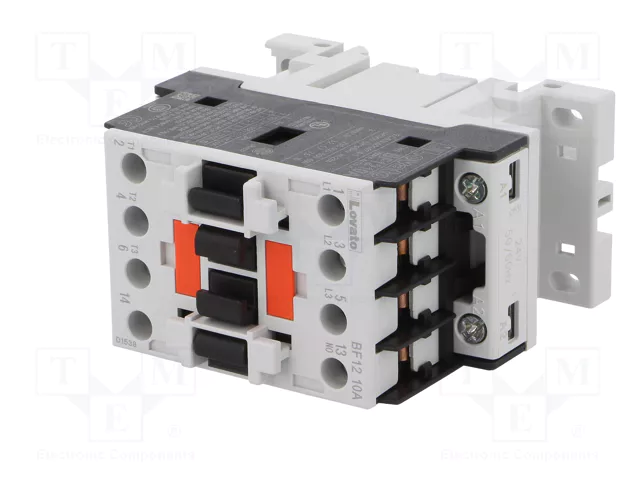 LOVATO ELECTRIC BF1210A024 Contactor 3-polar 12A 24VAC LOVATO ELECTRIC BF1210A024 Contactor 3-polar 12A 24VAC