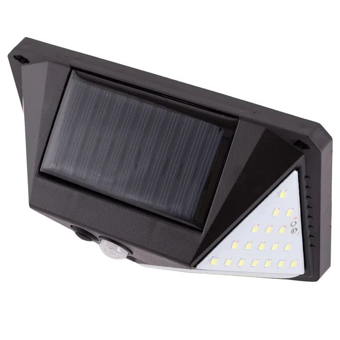 Aplique LED Luz Blanca Fría 6000K Solar con Sensor PIR IP65 40.000H HO-SW6080-PIR