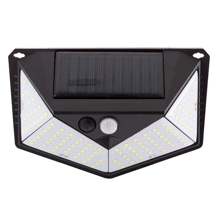 Aplique LED Luz Blanca Fría 6000K Solar con Sensor PIR IP65 40.000H HO-SW6080-PIR