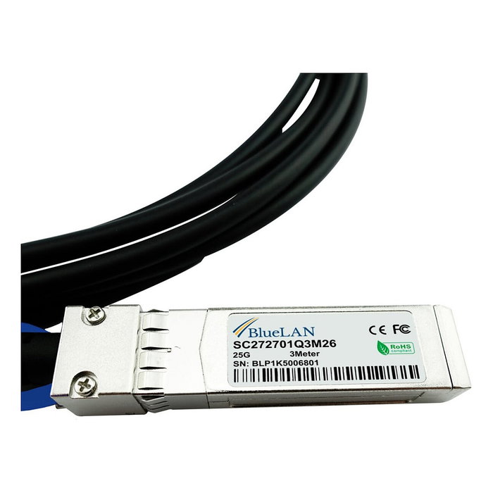 BlueOptics 10520 BlueLAN 25Gb 1m SFP28 DAC BlueOptics 10520 BlueLAN 25Gb 1m SFP28 DAC