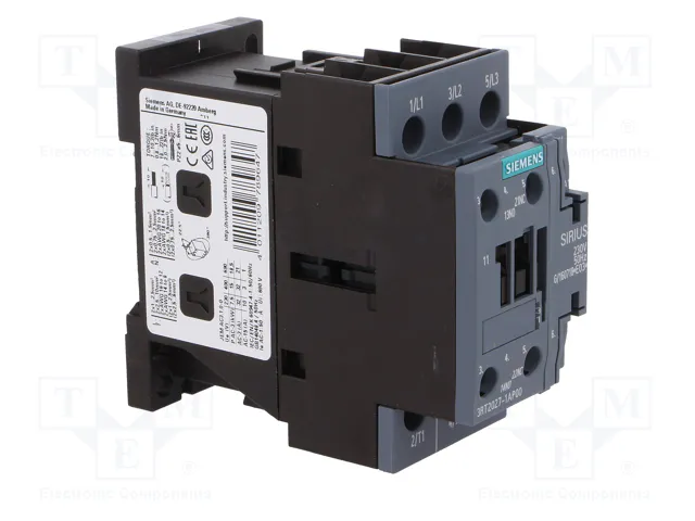SIEMENS 3RT2027-1AP00 Contactor 3-polar 32A 230V AC