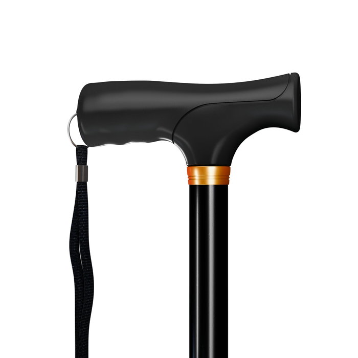 Weinberger Bastón plegable de aluminio negro