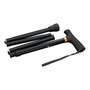 Weinberger Bastón plegable de aluminio negro