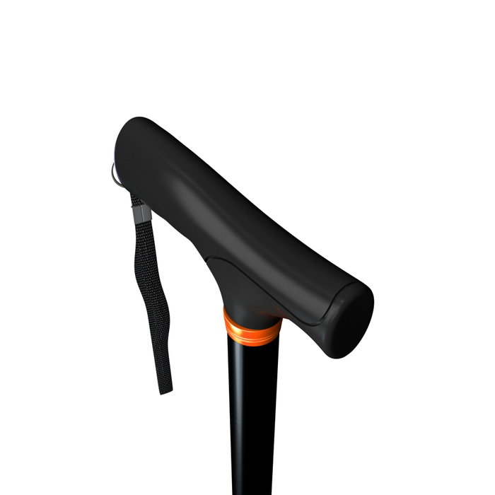 Weinberger Bastón plegable de aluminio negro