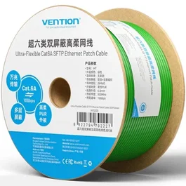 Vention Bobina Cable RJ45 Cat6A SFTP 26AWG Cobre OFC 305m Verde IHTG305