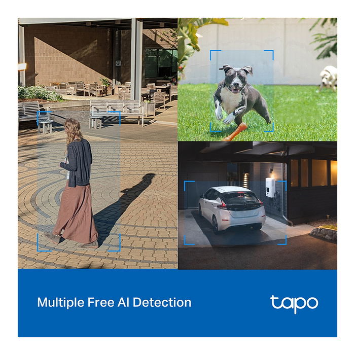 TP-LINK Cámara de Vigilancia C520WS, Tapo C520WS, Blanca, 1080P, Audio Bidireccional, Visión Nocturna, IP65