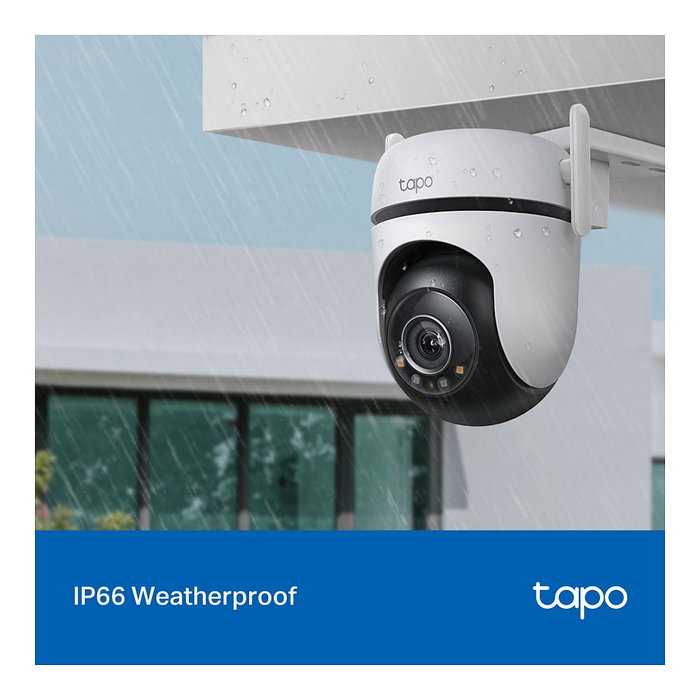 TP-LINK Cámara de Vigilancia C520WS, Tapo C520WS, Blanca, 1080P, Audio Bidireccional, Visión Nocturna, IP65