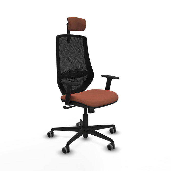 PIQUERAS Y CRESPO Silla de oficina Mardos con mecanismo Sincro, Marrón y Negro PIQUERAS Y CRESPO Silla de oficina Mardos con mecanismo Sincro, Marrón y Negro