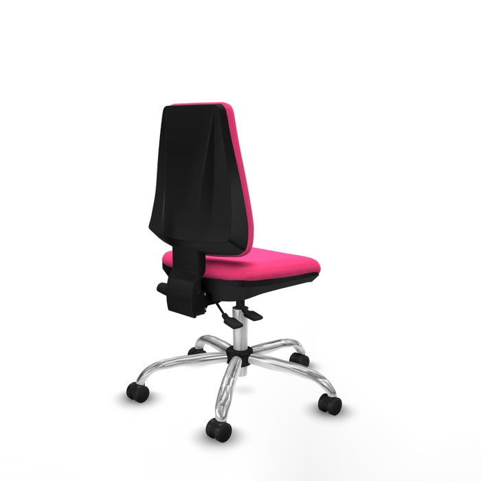 PIQUERAS Y CRESPO Silla de oficina Elche Rosa con mecanismo Asincro