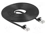 DeLOCK 81168 Cable Ethernet Cat6a Plano 7,5 m Negro