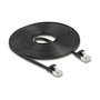 DeLOCK 81168 Cable de red plano Cat.6A U/FTP 7,5 m Negro