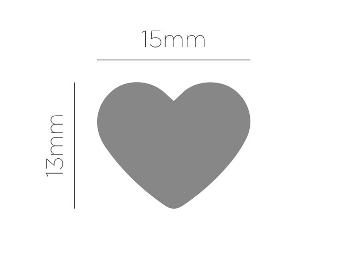 Innspiro Troqueladora de figuras Eva Foam Punch corazón 16mm