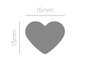 Innspiro Troqueladora de figuras Eva Foam Punch corazón 16mm