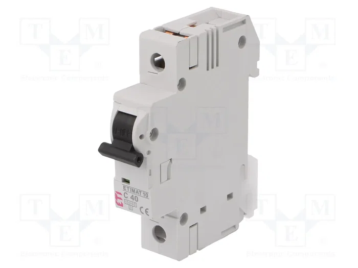 ETI POLAM Interruptor magnetotérmico ETIMAT 10 1P C40 40A 10kA ETI POLAM Interruptor magnetotérmico ETIMAT 10 1P C40 40A 10kA
