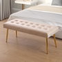 Versa Pie de Cama Tirsa Beige 42x80 cm