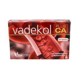 VITAL 2000 Vadekol Plus Ca 30Cap. Monacolina K para niveles normales de colesterol