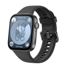 Huawei Watch Fit 3 Negro Smartwatch con GPS, AMOLED 1.8", Monitoreo de Frecuencia Cardíaca y SpO2