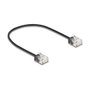 DeLOCK Cable de red RJ45 Cat.6 UTP Ultra Slim 0,3 m negro