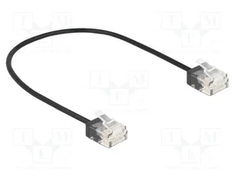 DeLOCK Cable de red RJ45 Cat.6 UTP Ultra Slim 0,3 m Negro