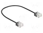 DeLOCK Cable de red RJ45 Cat.6 UTP Ultra Slim 0,3 m Negro