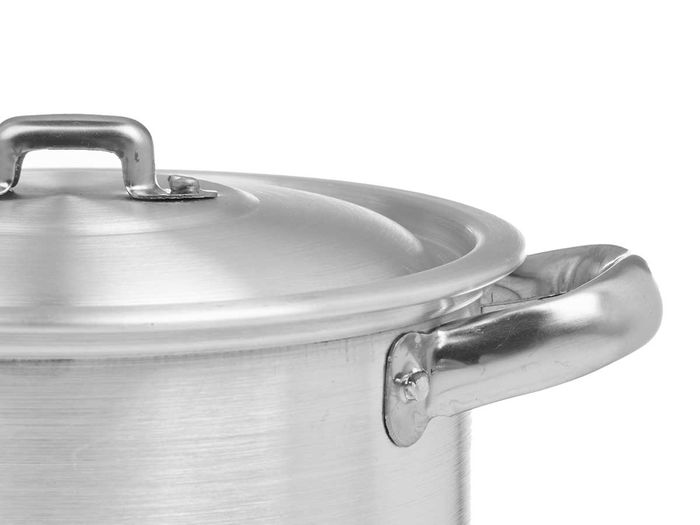 Kinvara Olla Aluminio 16 cm 2 L Plata Apto Gas Horno Lavavajillas (Set de 6)