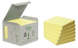 Taco Notas Post-It Reciclados 654 76X76 Amarillo 100H Torre De 6