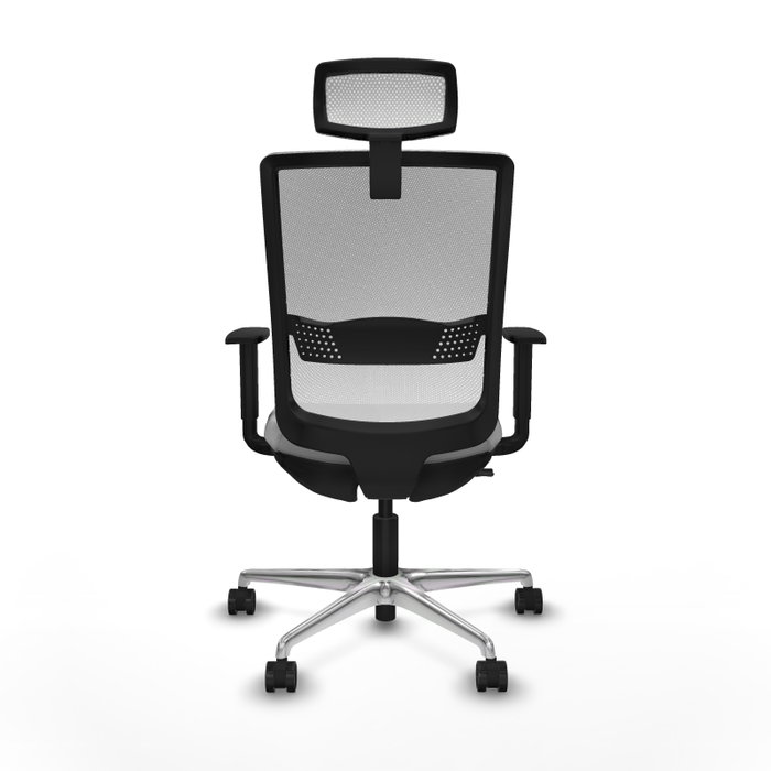 PIQUERAS Y CRESPO Silla de oficina Haches Gris claro y Blanco