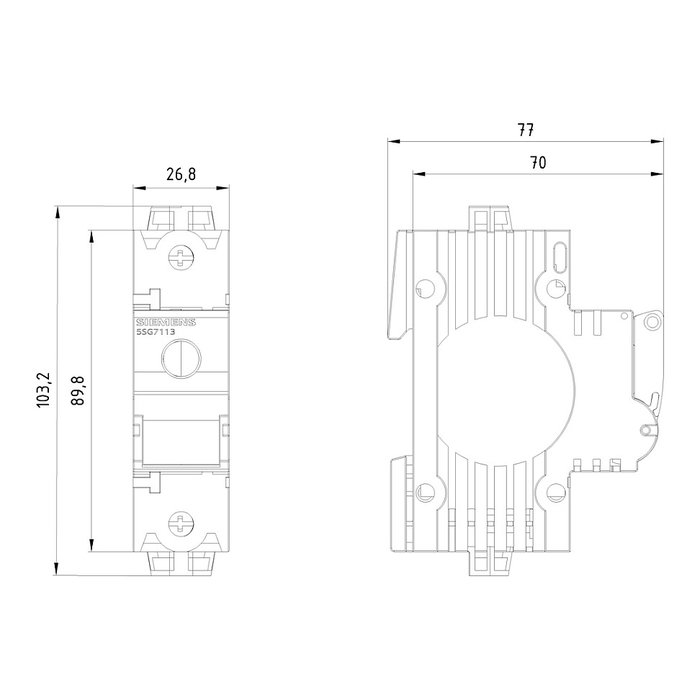 Siemens 5SG7113 Interruptor de circuito 1P 63 A