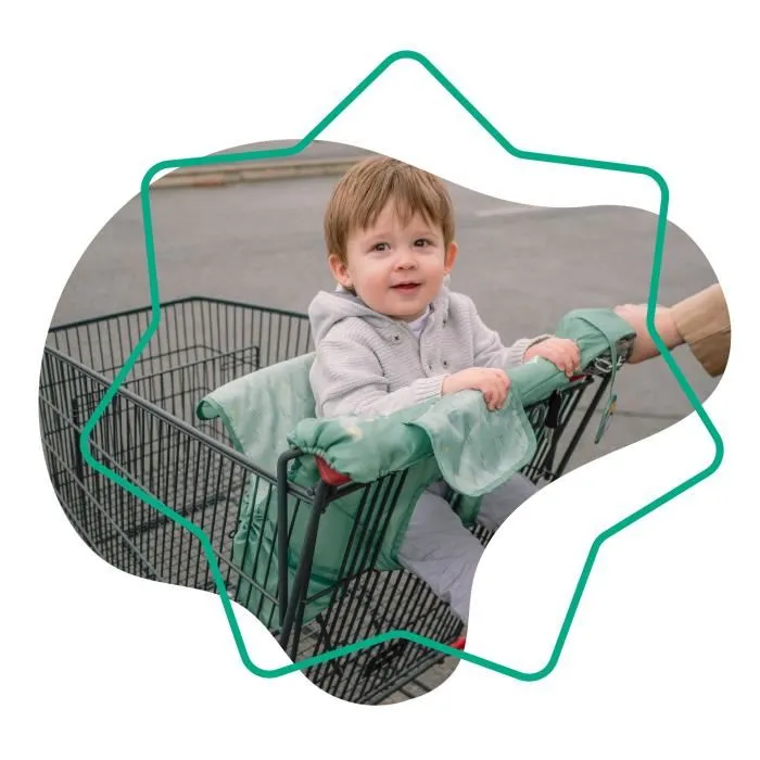 BADABULLE Protector de asiento para carro para niños, universal, bolsillo de almacenamiento integrado y juguete sensorial