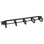EQUIP 327315 Panel de gestión de cables 1U 19", Color negro, Material plástico y acero, 482.6 x 44.5 x 82 mm