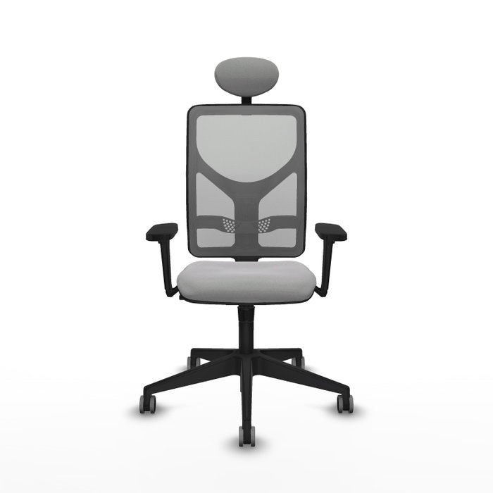 PIQUERAS Y CRESPO Silla de oficina Motilla con mecanismo Sincro, brazos 3D y malla gris PIQUERAS Y CRESPO Silla de oficina Motilla con mecanismo Sincro, brazos 3D y malla gris