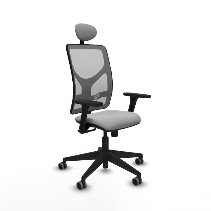 PIQUERAS Y CRESPO Silla de oficina Motilla con mecanismo Sincro, brazos 3D y malla gris PIQUERAS Y CRESPO Silla de oficina Motilla con mecanismo Sincro, brazos 3D y malla gris