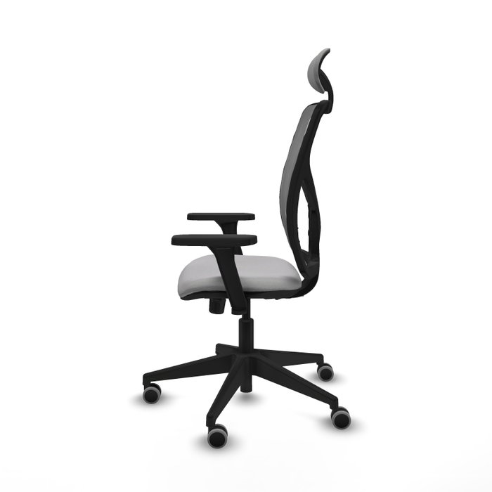 PIQUERAS Y CRESPO Silla de oficina Motilla con mecanismo Sincro, brazos 3D y malla gris PIQUERAS Y CRESPO Silla de oficina Motilla con mecanismo Sincro, brazos 3D y malla gris