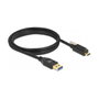 DeLOCK Cable USB 3.2 Gen 2 Tipo-A a USB Tipo-C con tornillo de seguridad 1,5 m