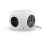 T'nb Adaptador múltiple 2 en 1 con 3 tomas de tierra 16A y 3 puertos USB 2.4A - Blanco