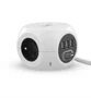 Tnb 2 in 1 multi-socket adapter with 3 x 16a earthing contacts and 3 usb 2.4a ports - white