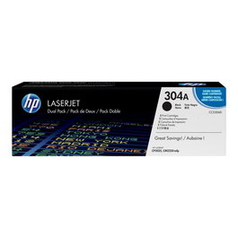 HP CC530AD HP304A Cartucho Tóner Negro Original No 304A Pack Dual