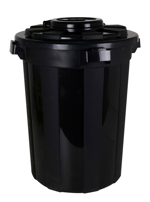 Dem Cubo Basura 70L con Tapa y Anclaje "Hop" (ø50x62 cm) (3 Unidades)