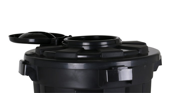 Dem Cubo Basura 70L con Tapa y Anclaje "Hop" (ø50x62 cm) (3 Unidades)