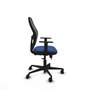 PIQUERAS Y CRESPO Silla de oficina Jorquera con mecanismo Sincro/Traslack, Azul marino y Negro