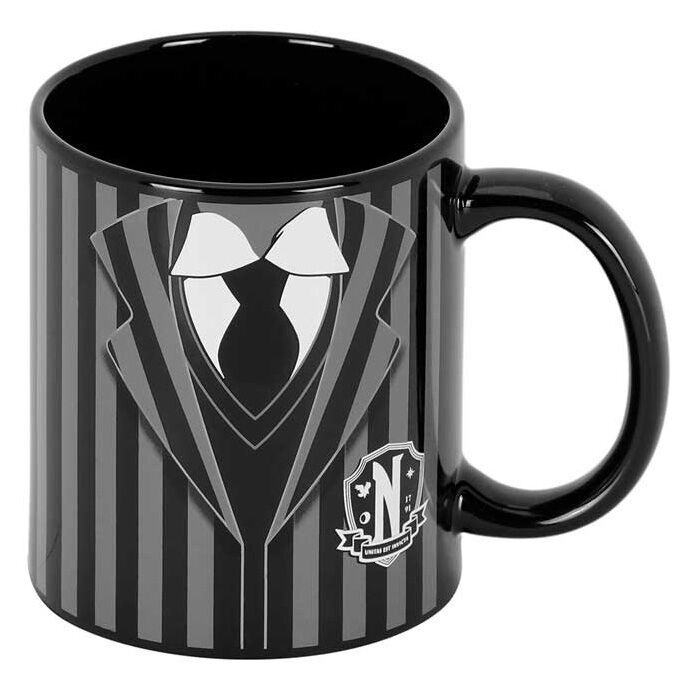 Karactermania Taza Uniform Miércoles Negro