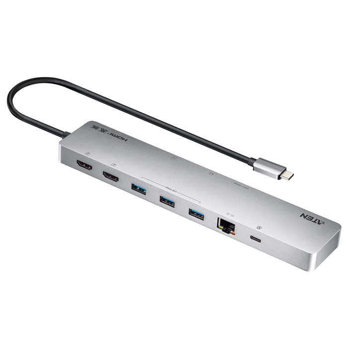 ATEN UH3240 USB-C Dock 4K Dual Display con Power Passthrough ATEN UH3240 USB-C Dock 4K Dual Display con Power Passthrough