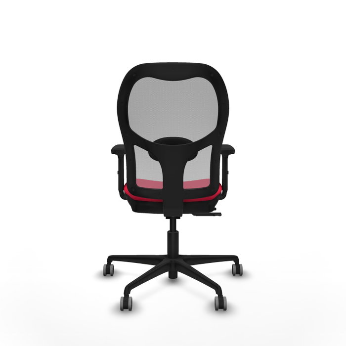 PIQUERAS Y CRESPO Silla de oficina Jorquera Rojo/Gris con mecanismo Sincro/Traslack PIQUERAS Y CRESPO Silla de oficina Jorquera Rojo/Gris con mecanismo Sincro/Traslack