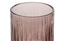 DKD Home Decor Set de 6 Vasos de Cristal Rayado Rosa Stripes Garbo 275ml