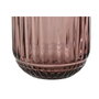 DKD Home Decor Set de 6 Vasos de Cristal Rayado Rosa Stripes Garbo 275ml